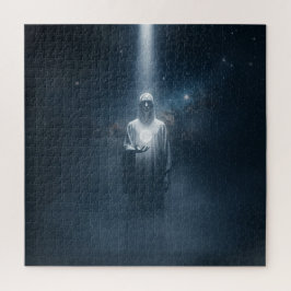 Puzzle Ilustración rota en blanco espeluznante destacada 