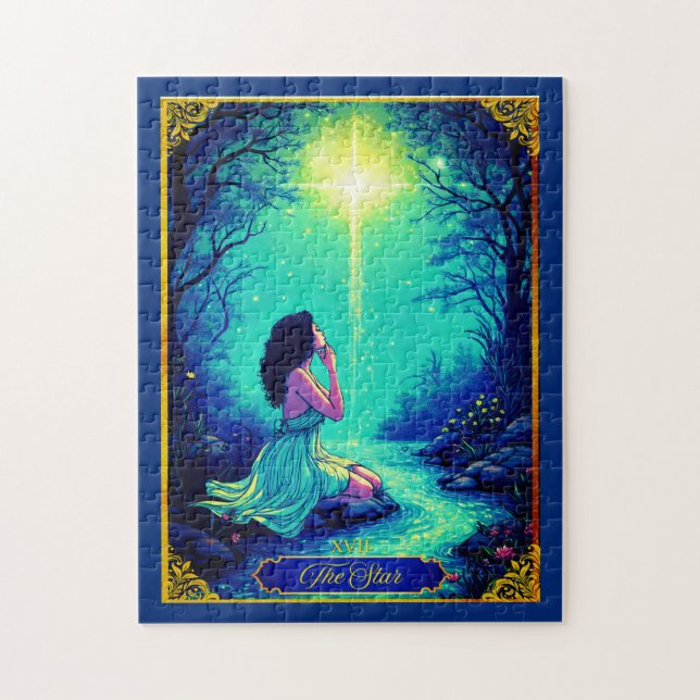 Puzzle Ilustracion Tarot Card, La Estrella (Vertical)
