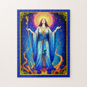 Puzzle Ilustracion Tarot Card, Reina de las varas