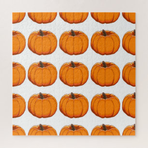 Puzzle Ilustracion vibrante de calabaza amarilla.