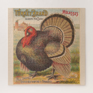 Puzzle Ilustracion Vintage de Acción de Gracias de Turquí