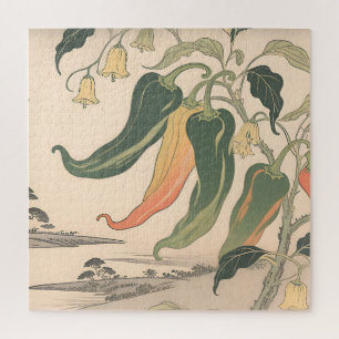 Puzzle Ilustración Vintage de Pimiento