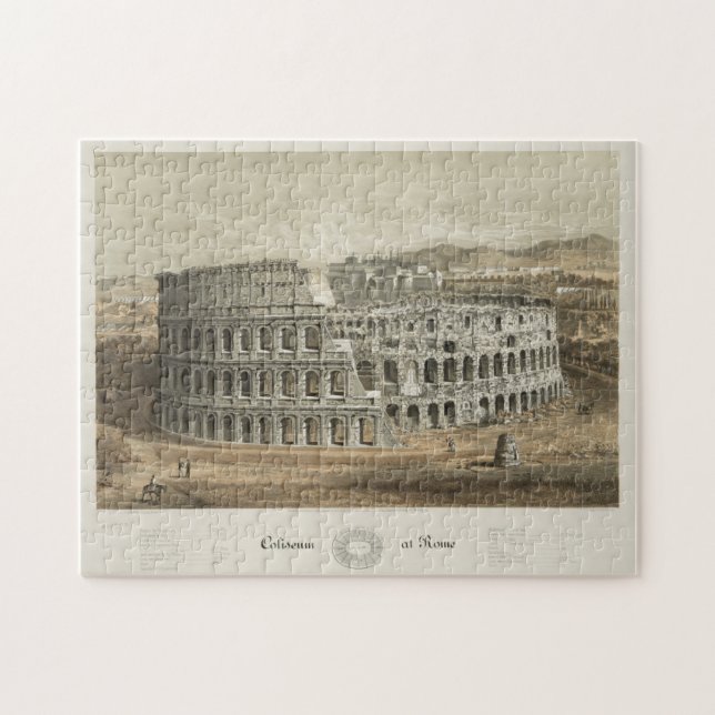 Puzzle Ilustracion vintage del Coliseo Romano (1872) (Horizontal)