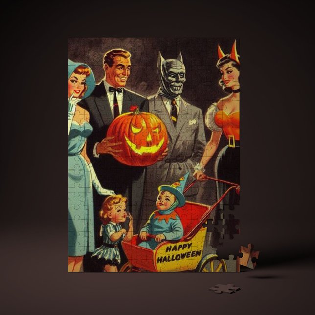 Puzzle Ilustracion Vintage Halloween (Subido por el creador)