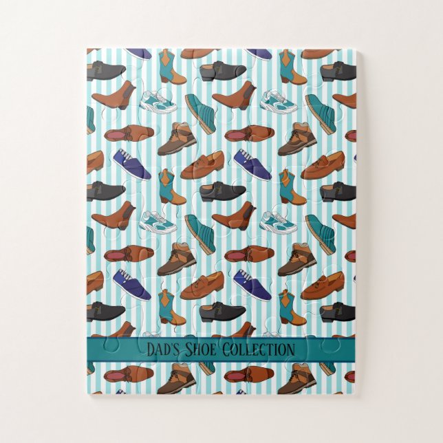 Puzzle Ilustraciones de zapatos para hombres y botas (Vertical)