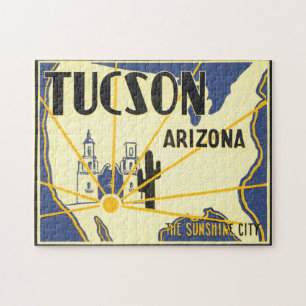 Puzzle Ilustraciones del poster del viaje de Tucson