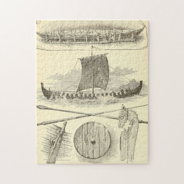 Puzzle Ilustraciones y ilustraciones de Vikingos del (Vertical)