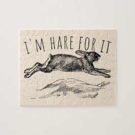 Puzzle I'm Hare For It Punny Bunny Encouraging