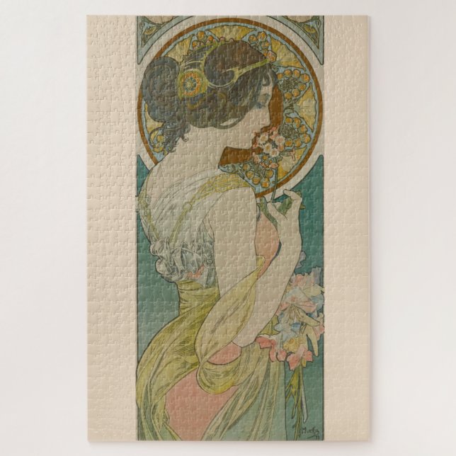 Puzzle Imagen de Alphonse Mucha (1899) (Vertical)