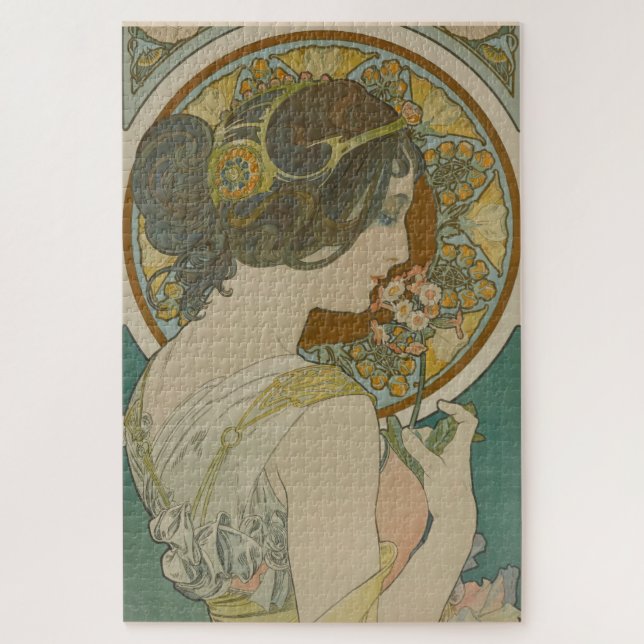 Puzzle Imagen de Alphonse Mucha (1899) (Vertical)