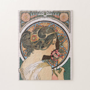 Puzzle Imagen de Alphonse Mucha - Art Nouveau vintage