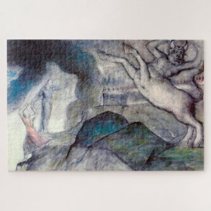 Puzzle Imagen de Minotaur para ilustrar Inferno, Canto XI
