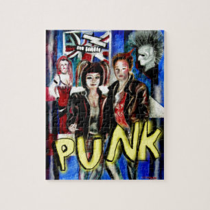 Puzzle imagen de moda de música rock de punk