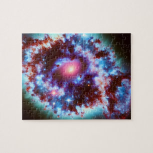 Puzzle Imagen del universo del cielo azul y púrpura cósmi