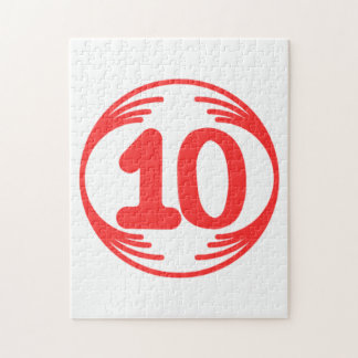 Puzzle Imagen divertida en medio de un diseño divertido