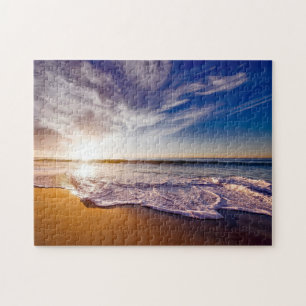 Puzzle Imágenes oceánicas de arte de playa de escena Guay