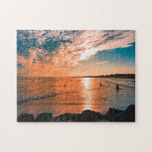 Puzzle Imágenes oceánicas de arte de playa de escena Guay