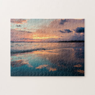 Puzzle Imágenes oceánicas de arte de playa de escena Guay