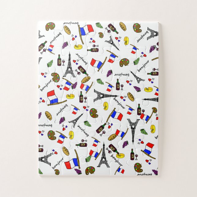 Puzzle Imposible Jigsaw con tema francés (Vertical)