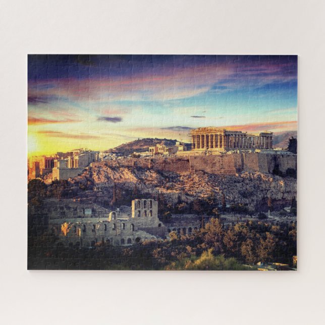 Puzzle imposible - Viejo atardecer de Atenas (Horizontal)