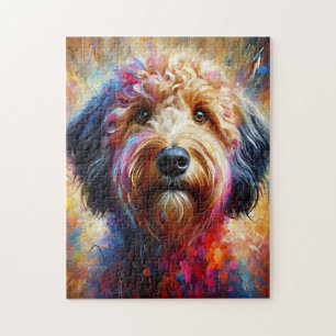 Puzzle Impresión acrílica de perro Australian Labradoodle