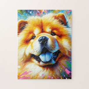 Puzzle Impresión Acrílica de Perro Chow Chow Regalo para