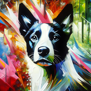 Puzzle Impresión Acrílica de Perro Danish-Swedish Farmdog