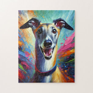 Puzzle Impresión acrílica de perro galgo Regalo para aman