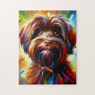 Puzzle Impresión Acrílica de Perro Havanés de Chocolate A