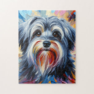 Puzzle Impresión Acrílica de Perro Havanés Gris Regalo pa