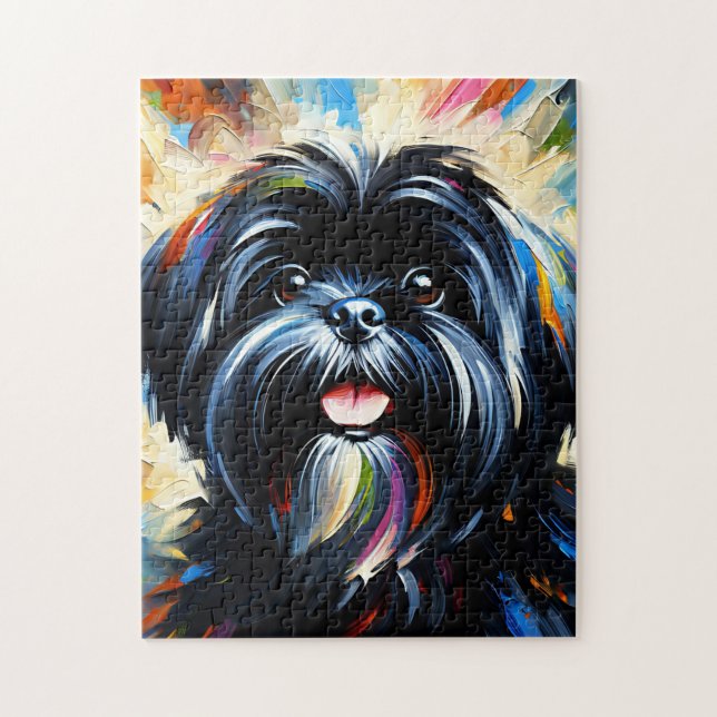 Puzzle Impresión acrílica de perro Lhasa Apso Regalo para (Vertical)