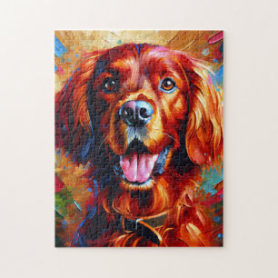 Puzzle Impresión acrílica de perro Setter Irlandés Rojo R