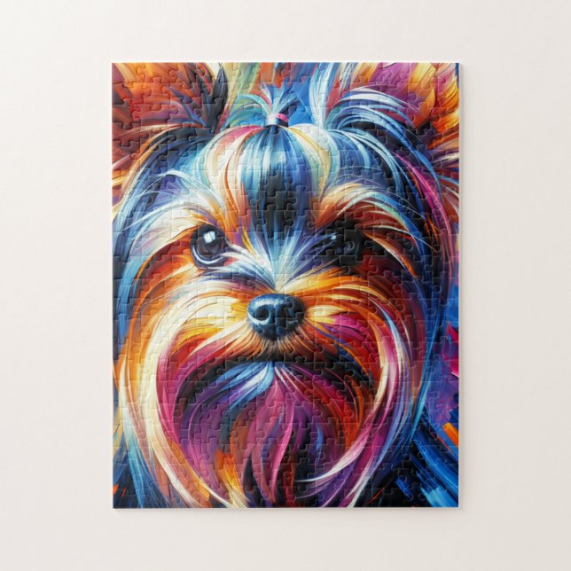 Puzzle Impresión acrílica del perro de Yorkshire Terrier  (Vertical)