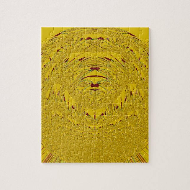 Puzzle Impresión artística de cabeza de león dorado (Vertical)