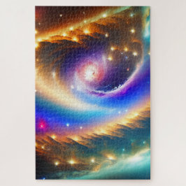 Puzzle Impresión artística de galaxia cósmica con estrell
