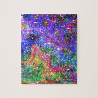 Puzzle Impresión cósmica del arte del vaquero diamante de
