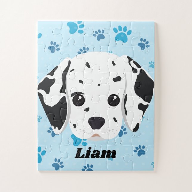 Puzzle Impresión Dalmatiana de Blue Paw personalizada (Vertical)