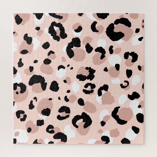Puzzle Impresión de animales leopardos abstractos moderno (Vertical)