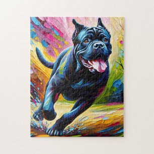 Puzzle Impresión de arte acrílico de perro Cane Corso Ama