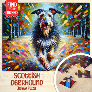 Puzzle Impresión de Arte Acrílico de Retrato de Perro Dee