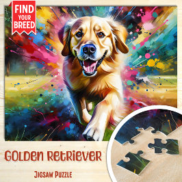 Puzzle Impresión de arte acrílico del retrato del perro G