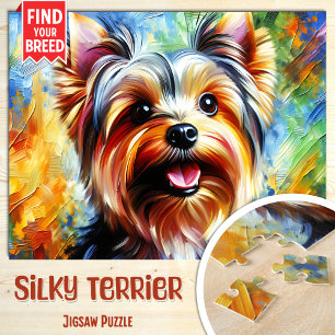 Puzzle Impresión de arte acrílico del retrato del perro t