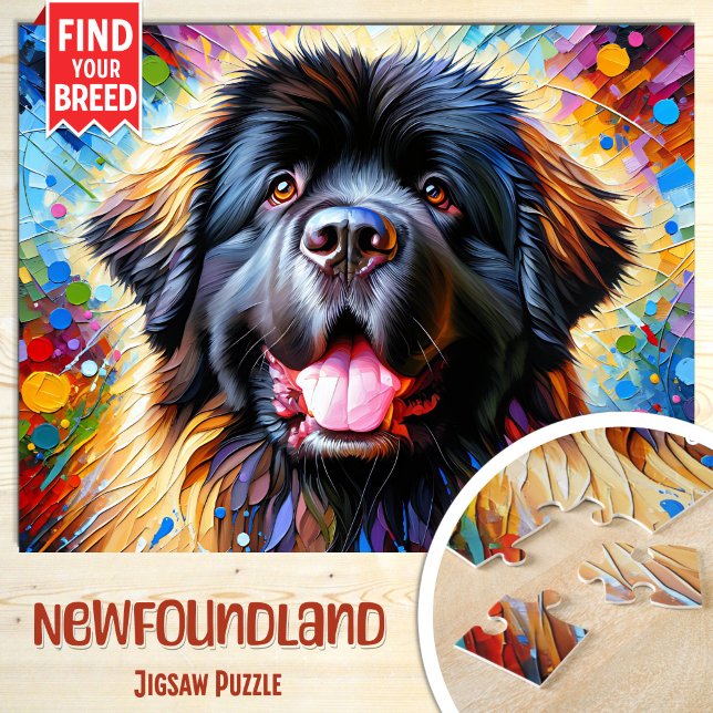 Puzzle Impresión de arte acrílico retrato de perro Terran (Subido por el creador)