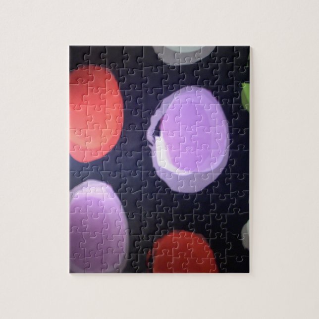 Puzzle Impresión de arte de lunares con patrón moderno co (Vertical)