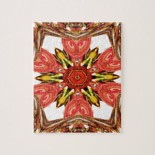 Puzzle Impresión de arte floral Doodle