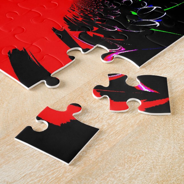 Puzzle Impresión de arte fluido caleidoscopio (Lado)
