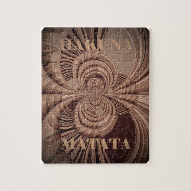 Puzzle Impresión de arte Hakuna Matata terroso (Vertical)