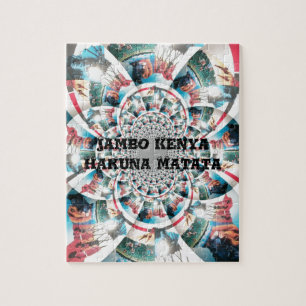 Puzzle Impresión de arte keniano en taxistas kenianos
