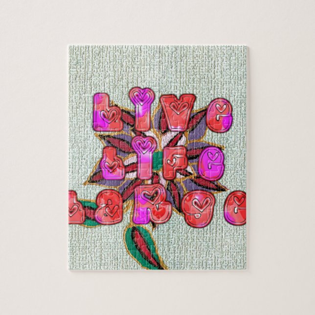 Puzzle Impresión de arte "Live Life Large" (Vertical)