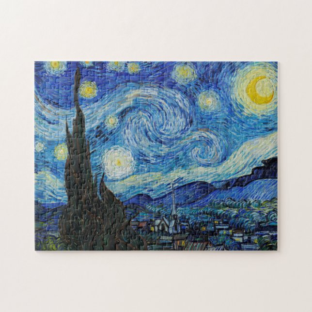 Puzzle Impresión de arte Starry Night Van Gogh (Horizontal)